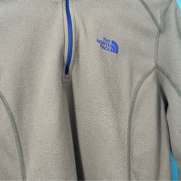 The North Face 1/4 Zip Grey and Purple Size Large - Picture 4 of 4